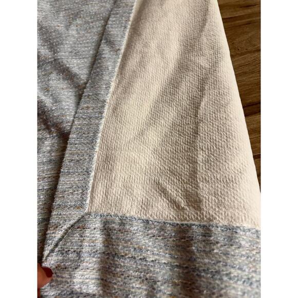 VTG 2 Panels Pinch Pleat Curtains Valance Blackout Soft Light Blue USA 24"x81" - Picture 4 of 16